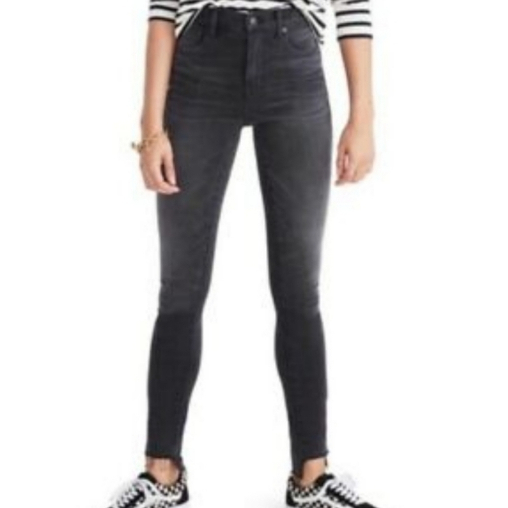 Madewell 9" High Rise Gray Jeans